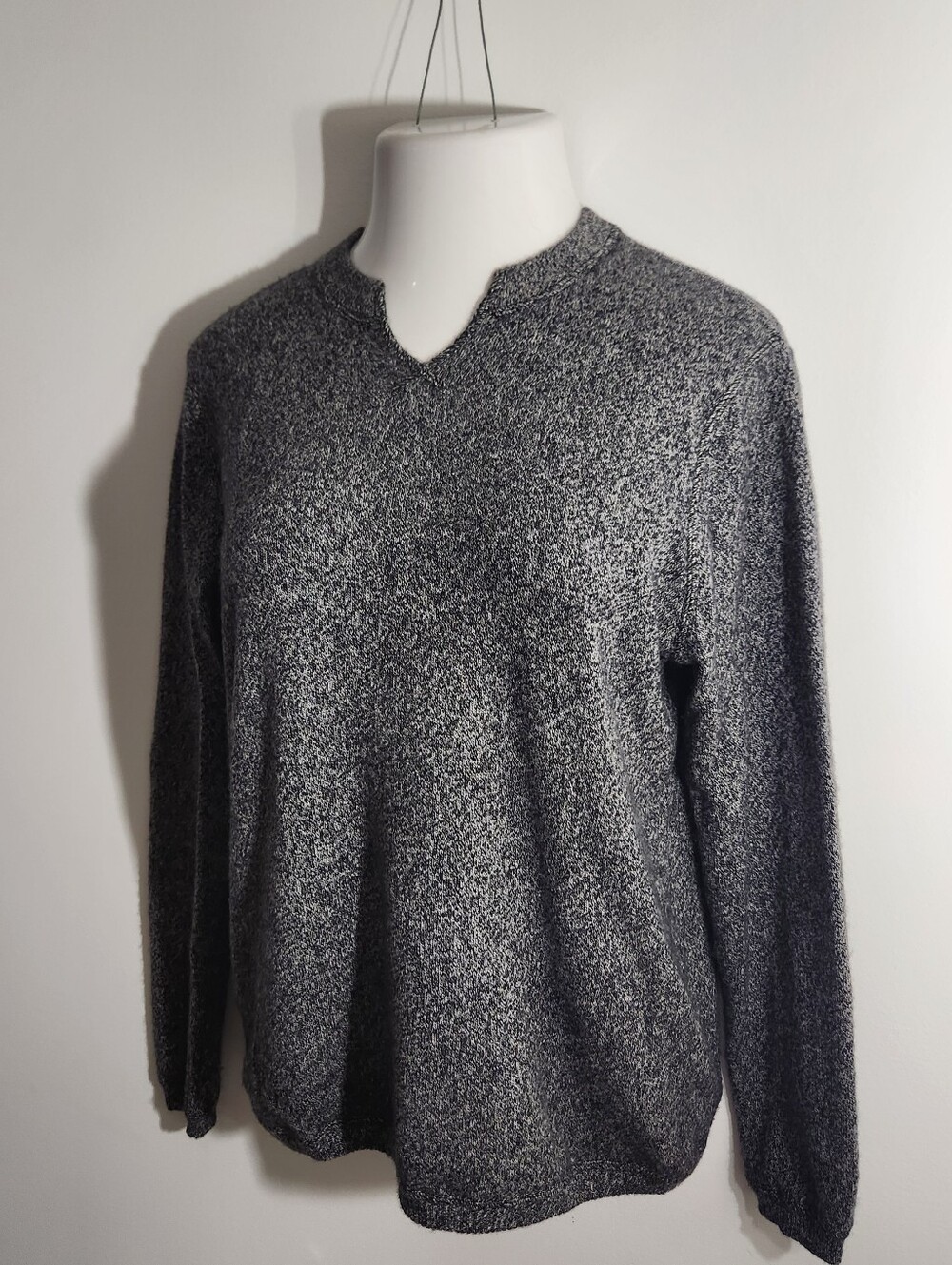 Autumn Cashmere Marled Black Sweater M